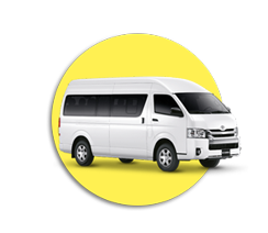 Toyota Commuter 2,590 Baht Maximum 8 passengers (8 luggage)